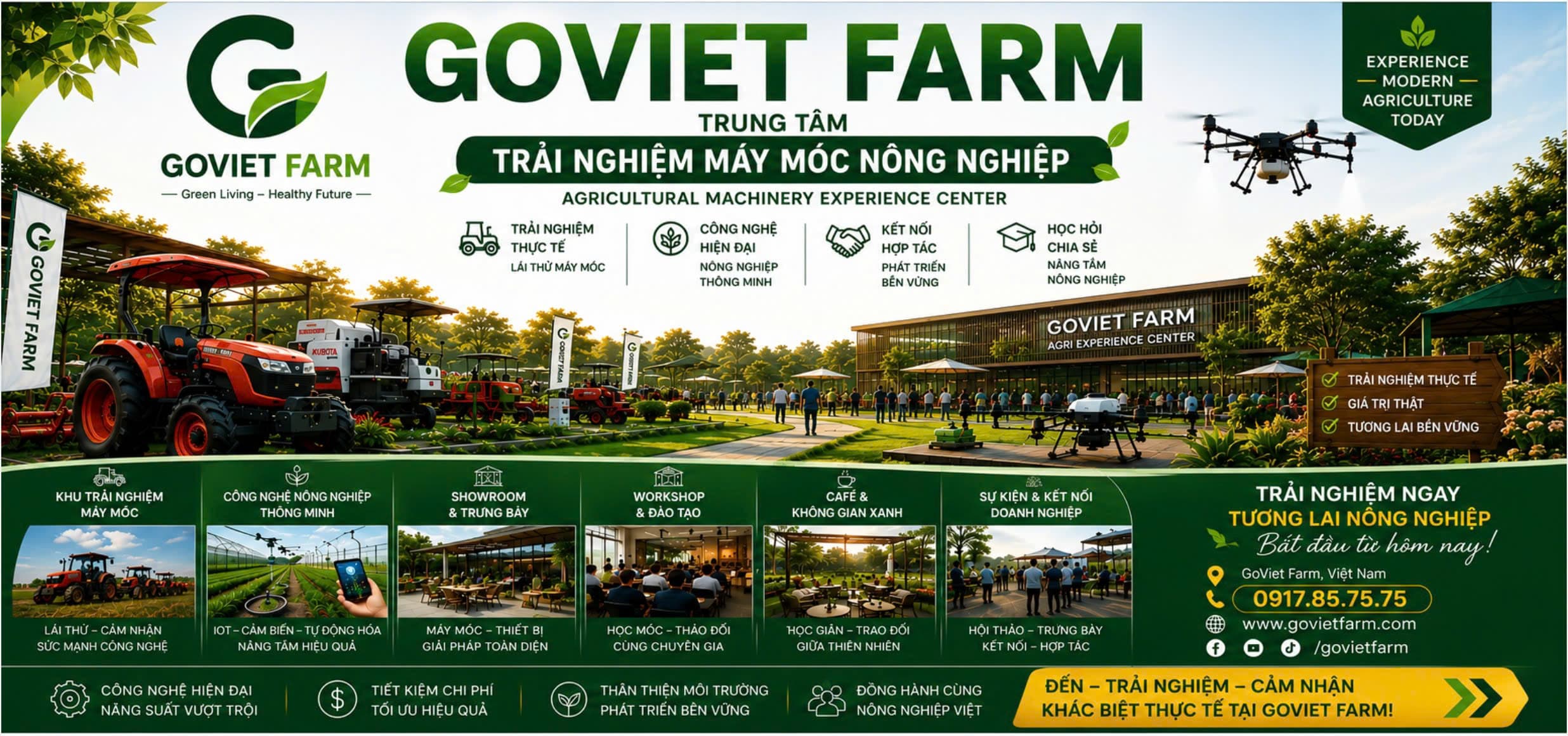 GoViet Farm — Trung tâm trải nghiệm máy móc nông nghiệp, Agricultural Machinery Experience Center